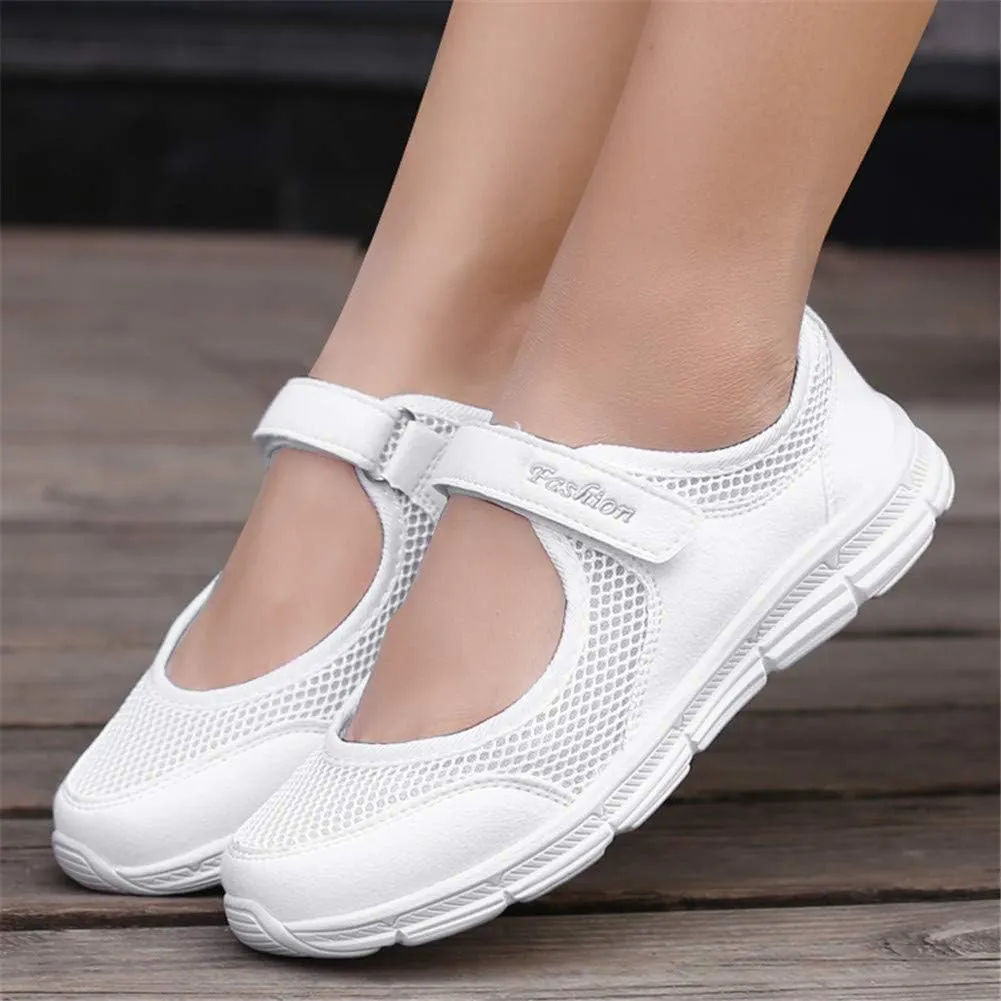 LEADER SHOW Women's Mary Jane Sneakers Lightweight Comfortable Lady Flats Walking Loafers Nursing Shoes