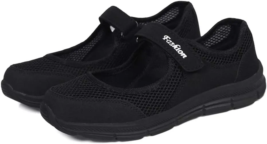 LEADER SHOW Women's Mary Jane Sneakers Lightweight Comfortable Lady Flats Walking Loafers Nursing Shoes