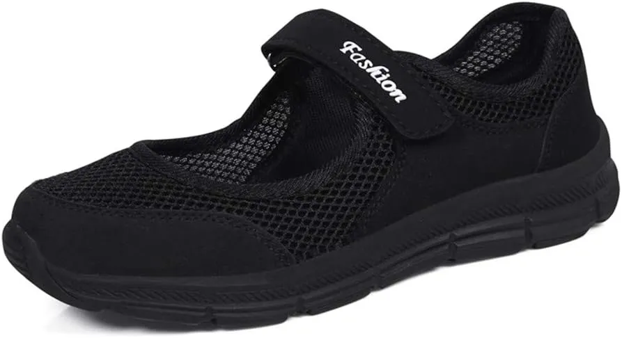 LEADER SHOW Women's Mary Jane Sneakers Lightweight Comfortable Lady Flats Walking Loafers Nursing Shoes