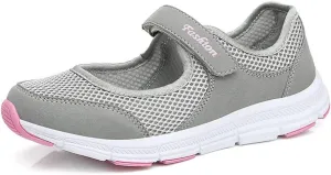 LEADER SHOW Women's Mary Jane Sneakers Lightweight Comfortable Lady Flats Walking Loafers Nursing Shoes