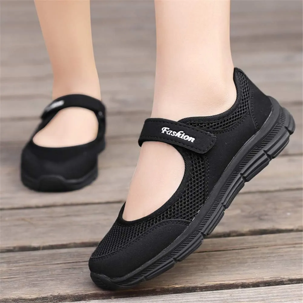LEADER SHOW Women's Mary Jane Sneakers Lightweight Comfortable Lady Flats Walking Loafers Nursing Shoes