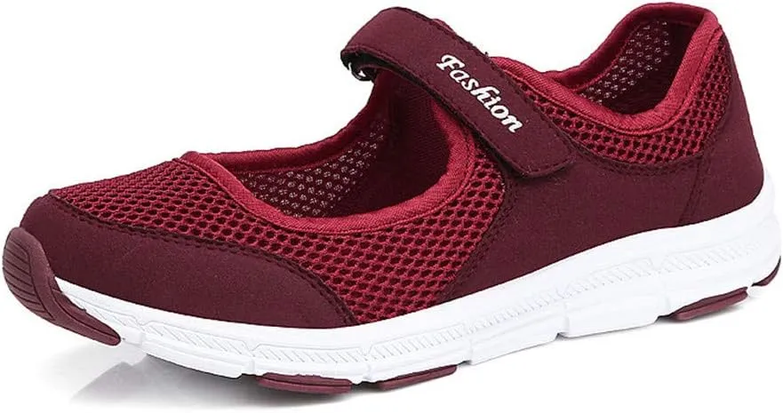 LEADER SHOW Women's Mary Jane Sneakers Lightweight Comfortable Lady Flats Walking Loafers Nursing Shoes