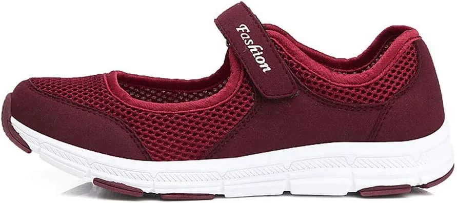 LEADER SHOW Women's Mary Jane Sneakers Lightweight Comfortable Lady Flats Walking Loafers Nursing Shoes