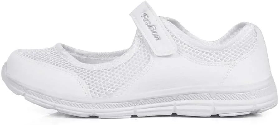LEADER SHOW Women's Mary Jane Sneakers Lightweight Comfortable Lady Flats Walking Loafers Nursing Shoes