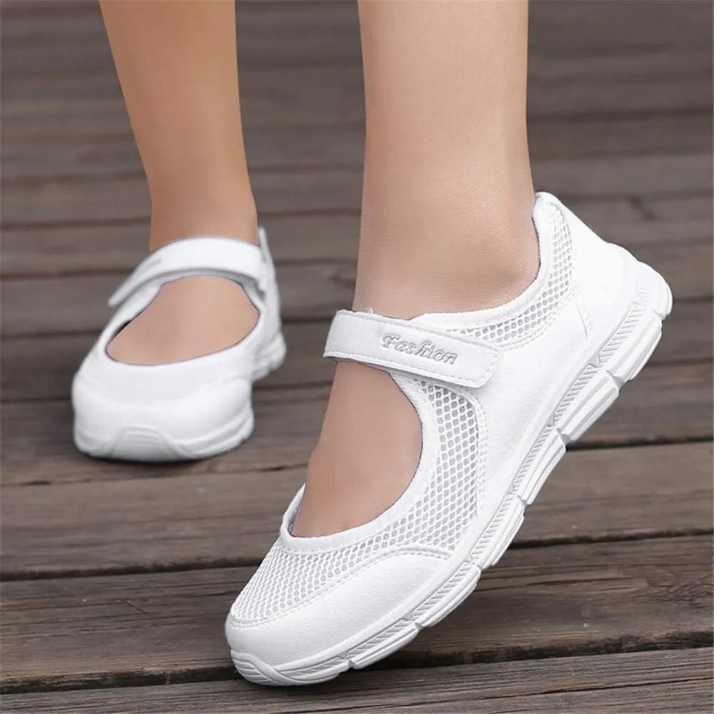 LEADER SHOW Women's Mary Jane Sneakers Lightweight Comfortable Lady Flats Walking Loafers Nursing Shoes