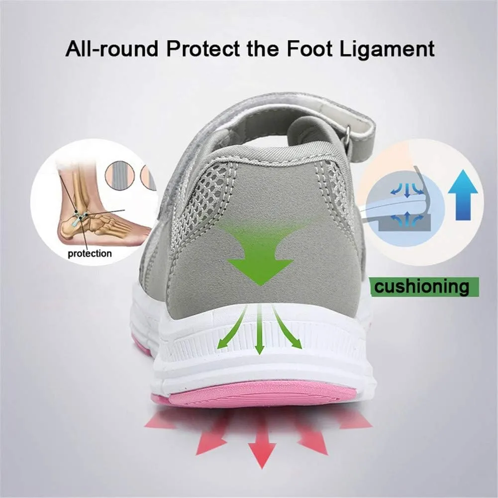 LEADER SHOW Women's Mary Jane Sneakers Lightweight Comfortable Lady Flats Walking Loafers Nursing Shoes