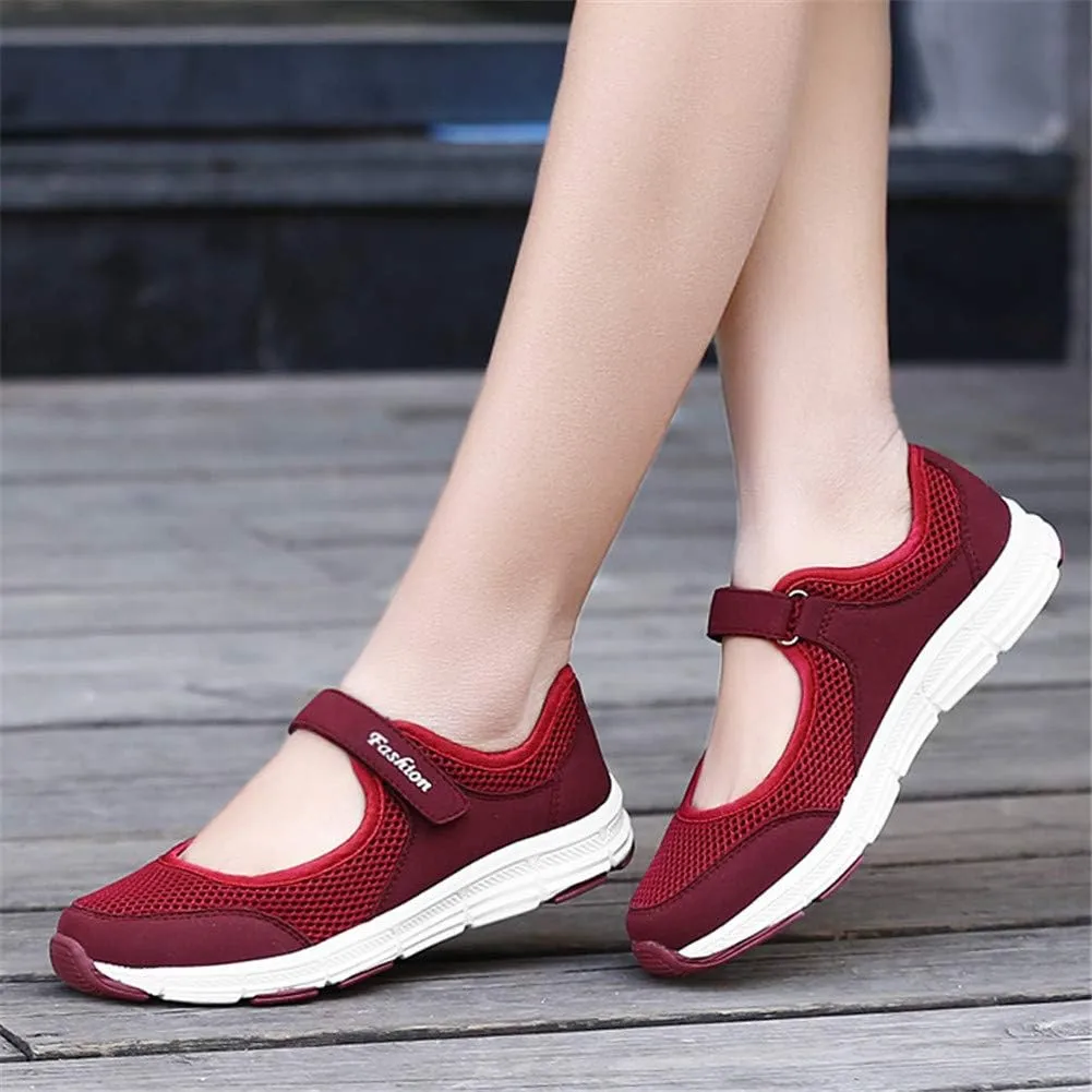 LEADER SHOW Women's Mary Jane Sneakers Lightweight Comfortable Lady Flats Walking Loafers Nursing Shoes