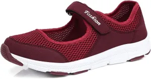LEADER SHOW Women's Mary Jane Sneakers Lightweight Comfortable Lady Flats Walking Loafers Nursing Shoes