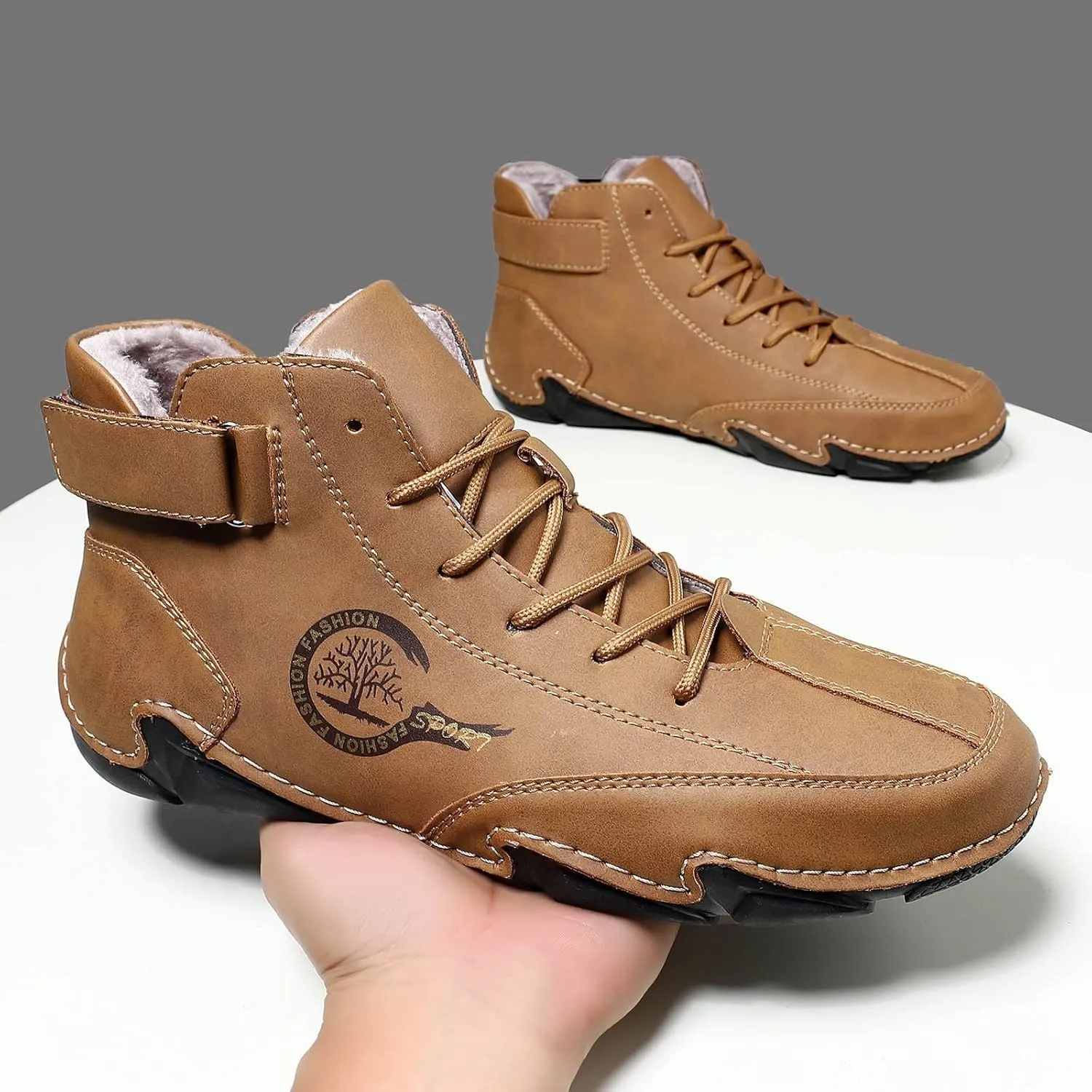 Lightweight Shoes Winter Pull On Outwear Fashionable Classic Short Boots PU Breathable Cool Boots