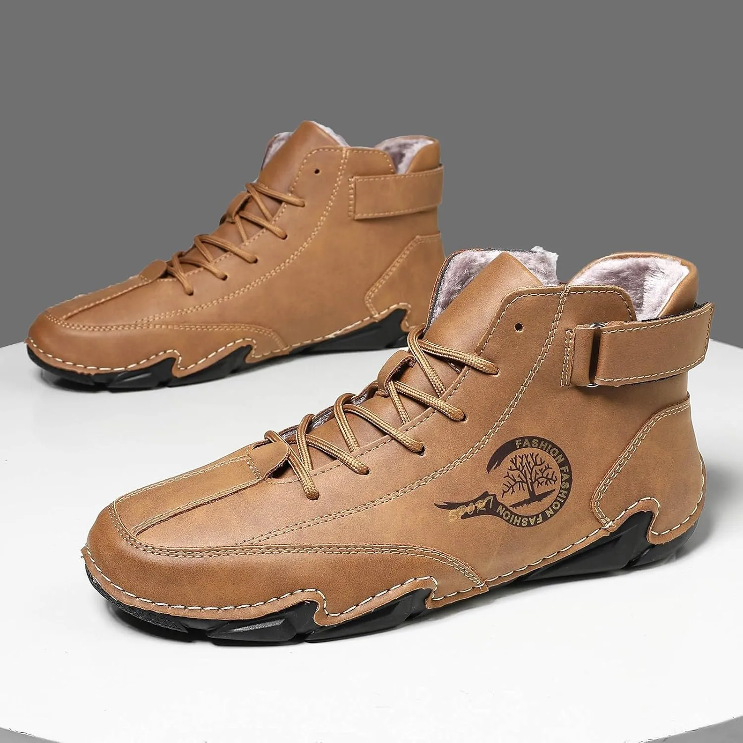 Lightweight Shoes Winter Pull On Outwear Fashionable Classic Short Boots PU Breathable Cool Boots