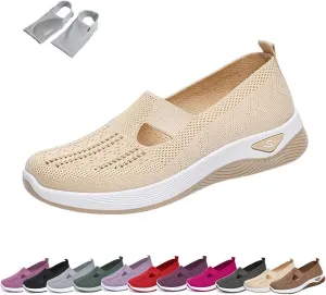LOSD Orthowalkway Womens Shoes, Women's Woven Orthopedic Breathable Soft Shoes Arch Support, Zapatos Ortopédicos para Mujer