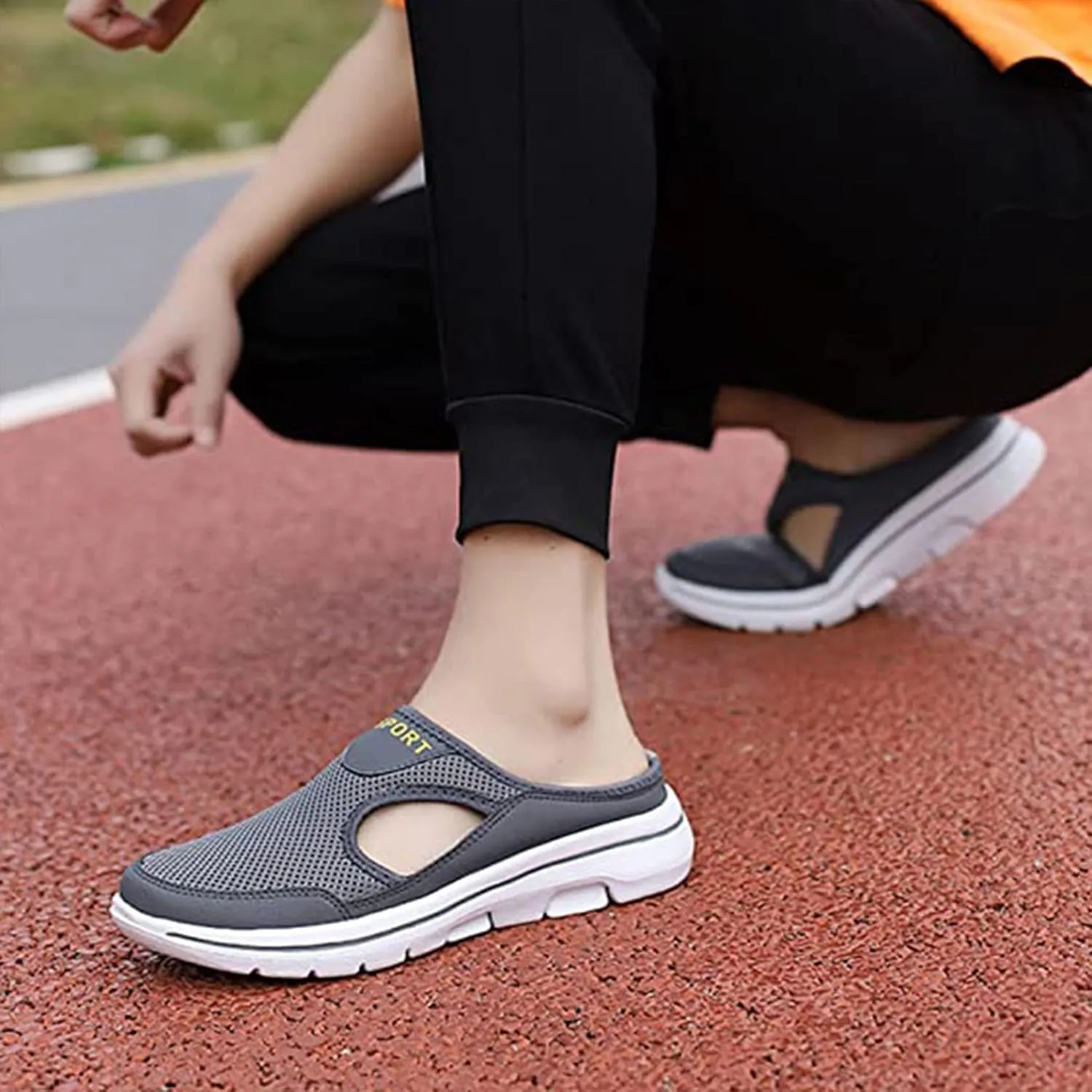 Meaboots Sandals,Meaboots Men's Comfort Breathable Support Sports Sandals Arch Support Sandals Casual Hollow-Out Orthopedic Mesh Sandals Non Slip Thick Couple Beach Sandals