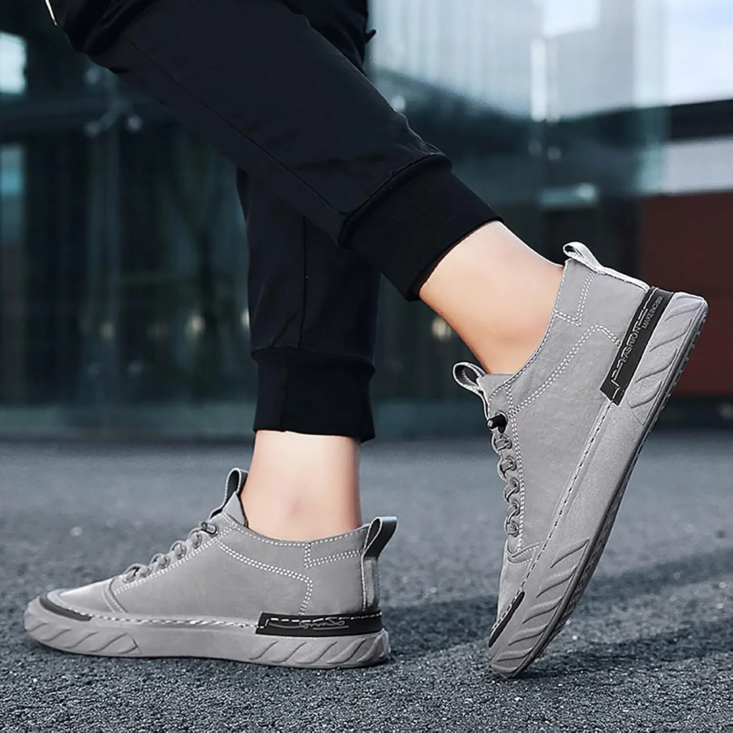 Men's Casual Dress Sneakers Men Low Top Breathable Casual Sport Shoes