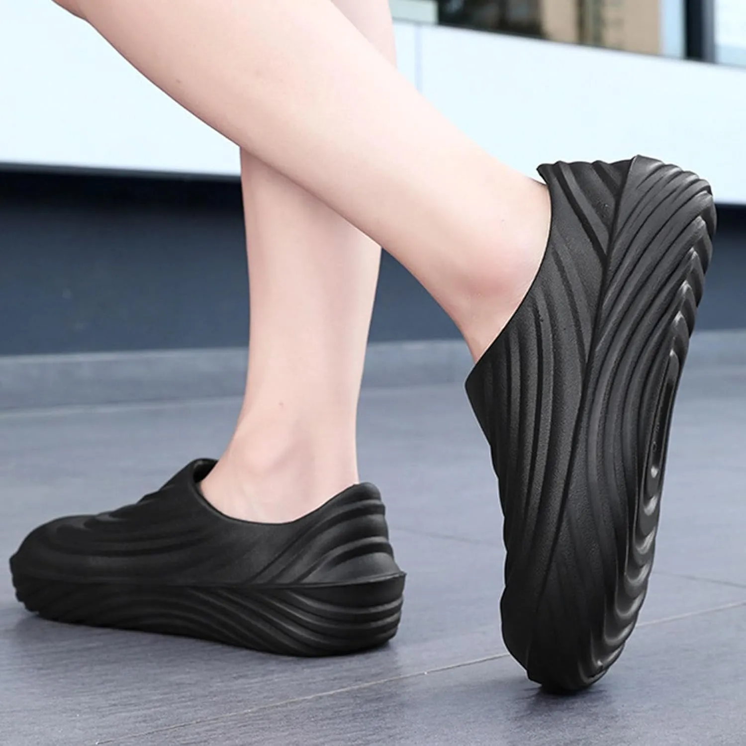 Men's Casual Dress Sneakers Men's and Work Shoes with Closure Toe Lightweight and Wear Solid Color Casual Shoes for