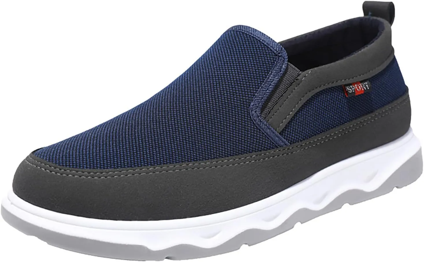 Men's Casual Dress Sneakers Men's Canvas Shoes Sports Casual Korean Version of The Trend of Fashion Breathable Slip On
