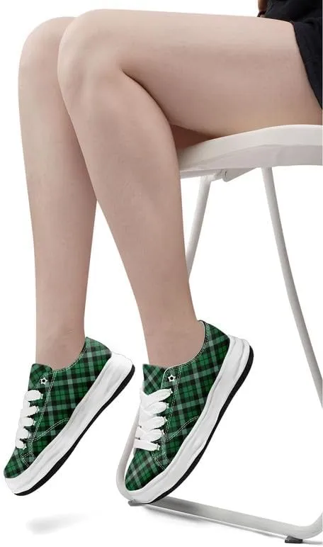 Men's Classic Plaid Canvas Sneakers Comfortable Casual Rubber Shoes Breathable Durable Fashion Trainers for Women