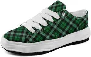 Men's Classic Plaid Canvas Sneakers Comfortable Casual Rubber Shoes Breathable Durable Fashion Trainers for Women