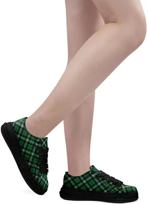 Men's Classic Plaid Canvas Sneakers Comfortable Casual Rubber Shoes Breathable Durable Fashion Trainers for Women