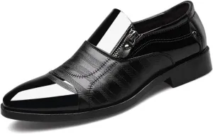 Mens Dress Shoes Men's Breathable Leather Shoes Rubber Shoes Men's Shoes(9.5)