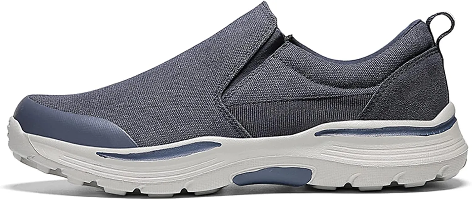Men's Fashion Casual Canvas Shoes Breathable Anti-Slip Soft Sole Walking Shoes mesh Shoes
