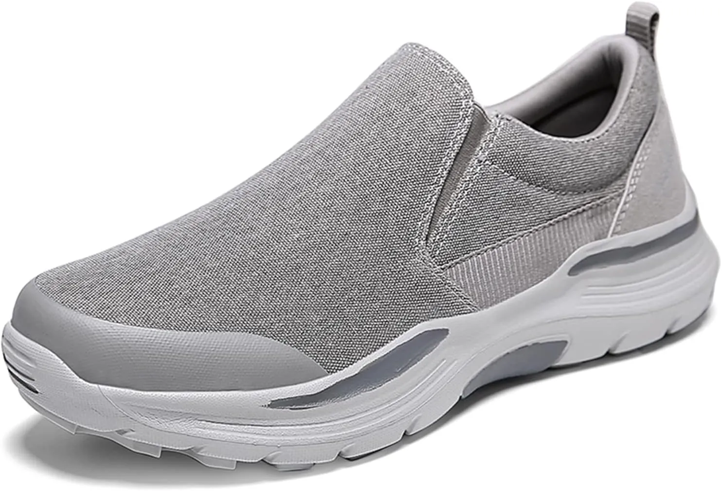 Men's Fashion Casual Canvas Shoes Breathable Anti-Slip Soft Sole Walking Shoes mesh Shoes