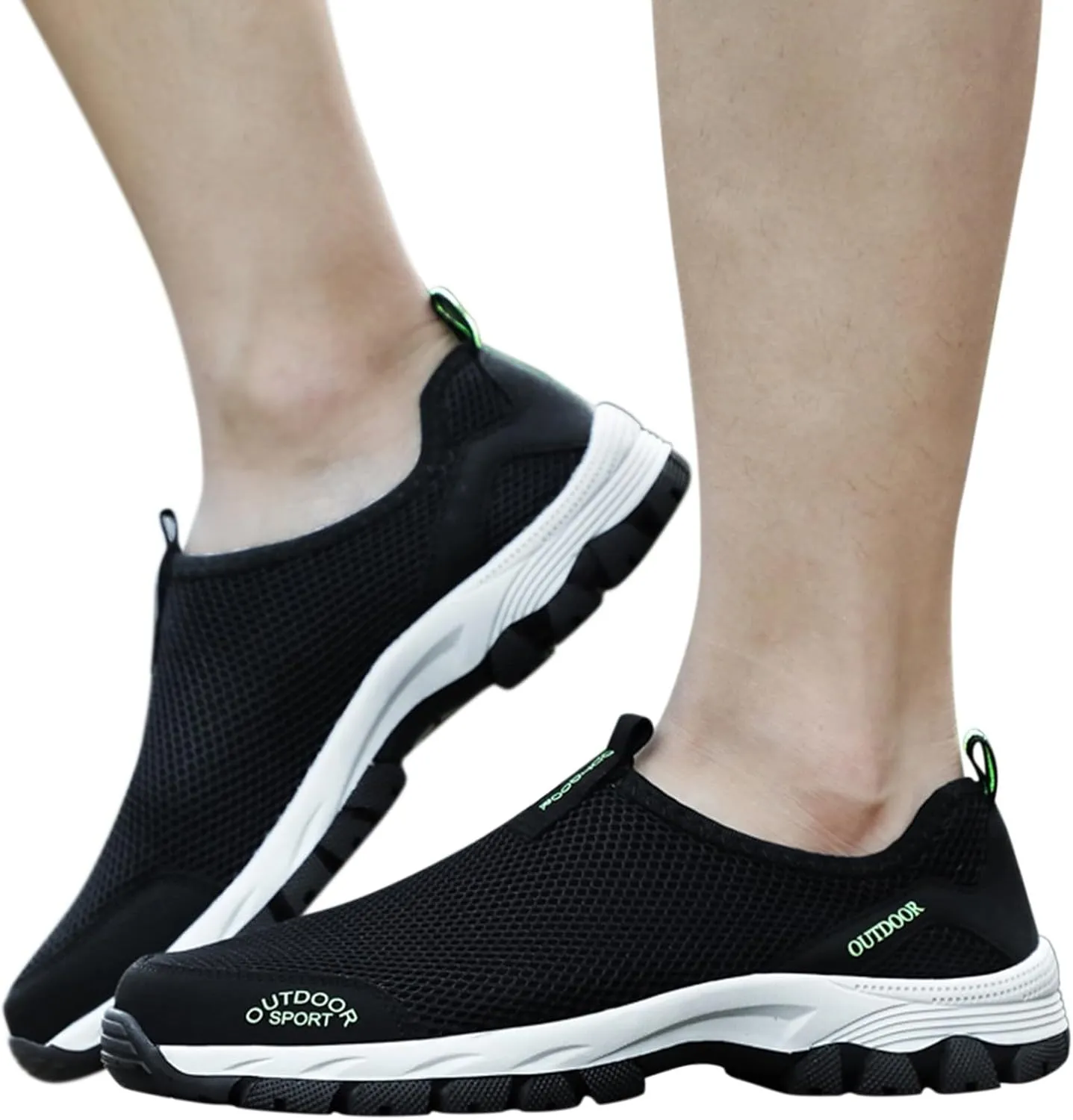 Men's Fashion Sneakers Fashion Spring and Summer Men Sports Shoes Flat Bottom Non Slip Outdoor Hiking Shoes Mesh