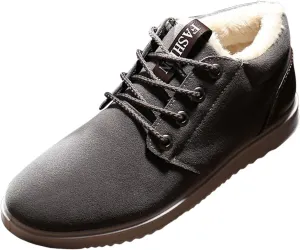 Men's Fashion Sneakers New Winter Men's Snow Boots Cotton Shoes Velvet Thickening Warm Casual Hiking Boots