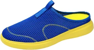 Men's Slip Shoes Fashion Summer Men Casual Shoes Breathable Mesh Shallow Wear Lightweight Casual Half Slippers