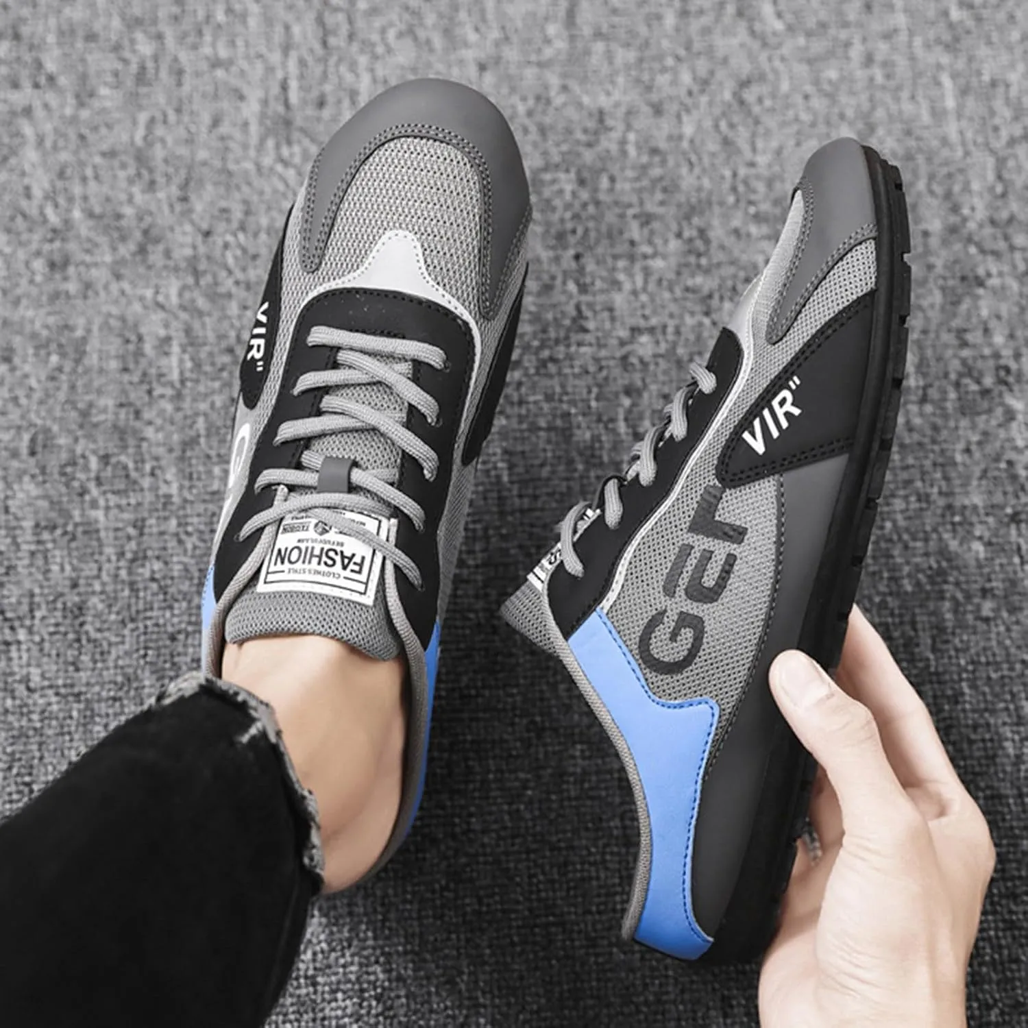 Men's Sneakers New Men's Shoes Trend Versatile Casual Shoes Lazy Man Half Slipperboard Male