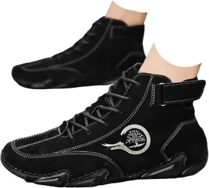 Men's Sneakers Winter Pull On Outwear Fashionable Classic Short Boots PU Breathable Cool Boots
