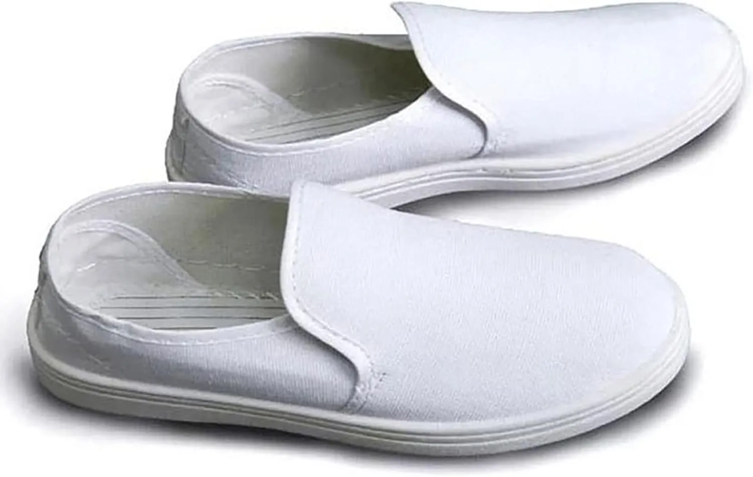 Men's Stylish Sneakers Slip On Canvas Shoes Fashion Denim Loafers Barefoot Shoes Lightweight Elderly Shoes