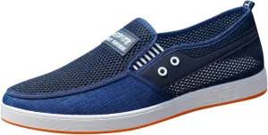 Mens Tennis Shoes Fashion All Season Men Casual Shoes Flat Non Slip Sole Mesh Breathable and Lightweight Comfortable