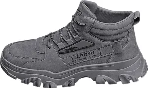 Mens Tennis Shoes Men Fashion Walking Sneakers Non Slip Work Shoes Comfortable Leather Casual Athletic Tennis