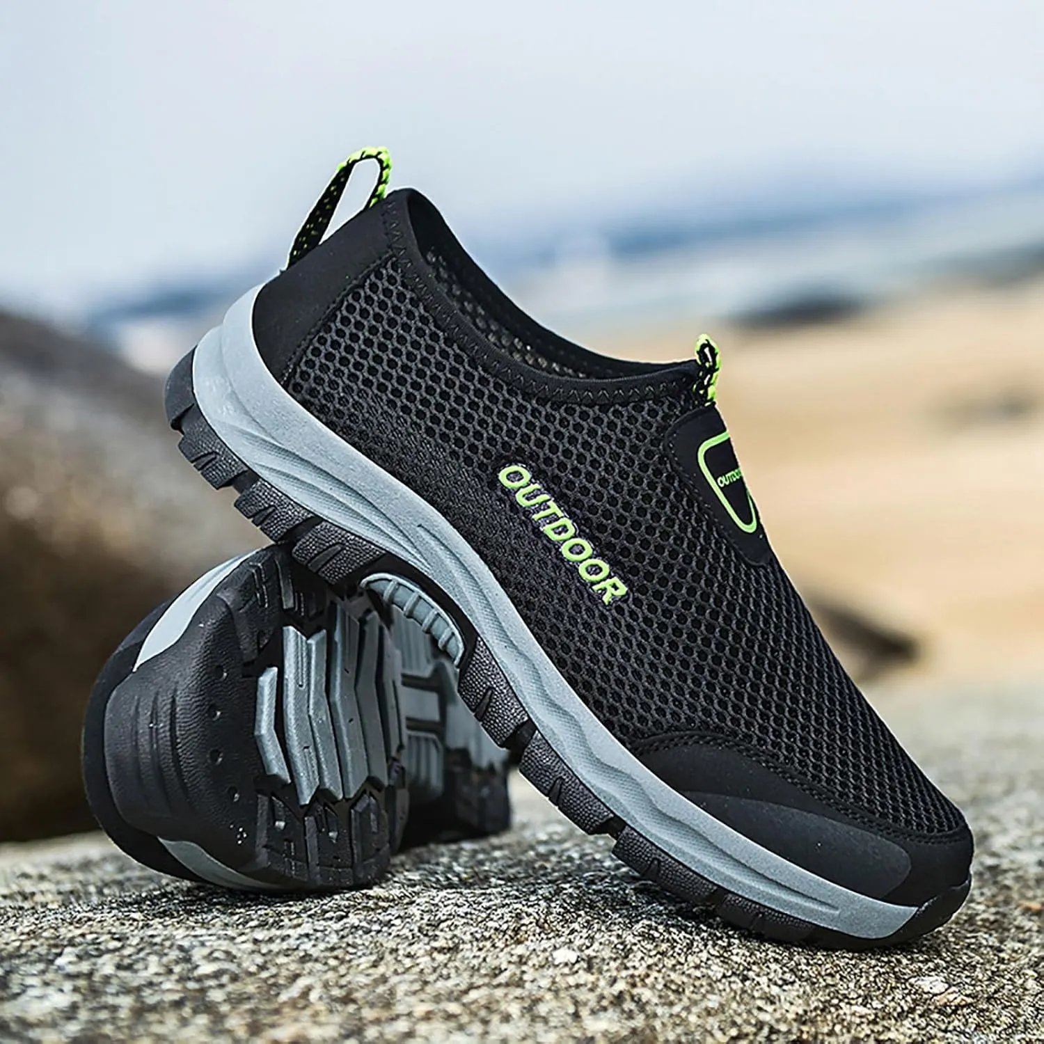 Mens Tennis Shoes Men Shoes Comfortable Soft Sole Breathable Casual Summer Mesh Hollow Breathable Casual