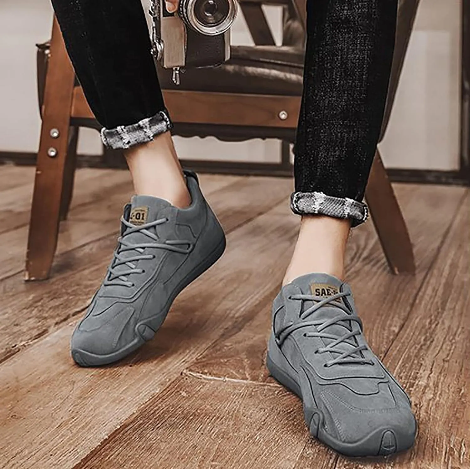 Mens Tennis Shoes Sports Shoes for Men Popular Labor Work Wear High Top Board Casual Leisure