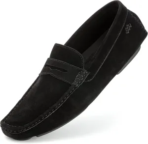 Mio Marino Mens Loafers and Slip On - Suede Casual Shoes for Men - Hand Stitched - Comfortable and Walking Friendly
