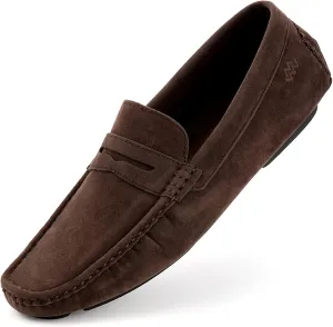 Mio Marino Mens Loafers and Slip On - Suede Casual Shoes for Men - Hand Stitched - Comfortable and Walking Friendly