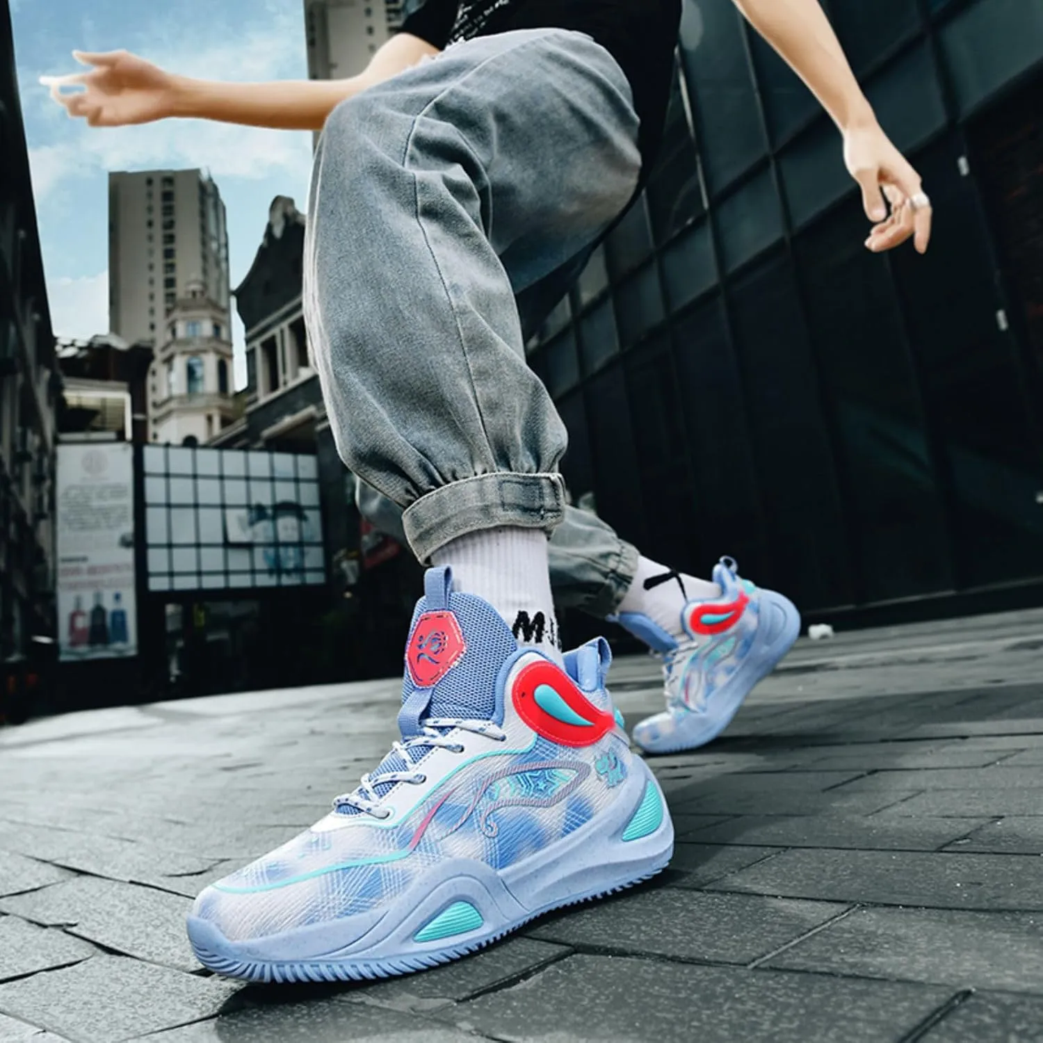New wear-Resistant high top Basketball Shoes
