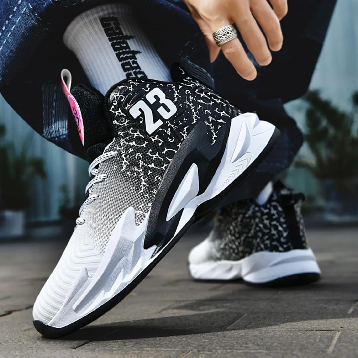 New wear-Resistant high top Basketball Shoes
