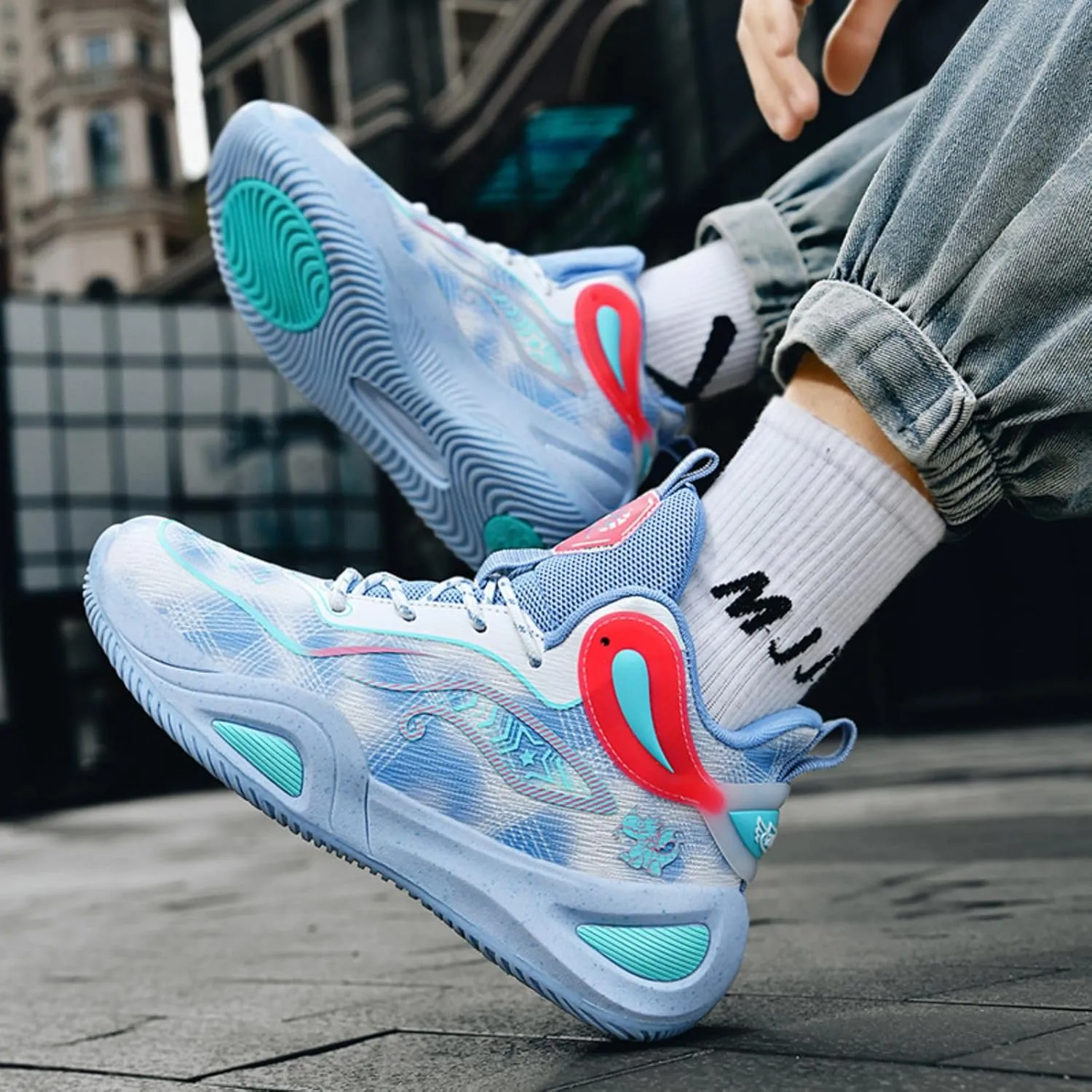 New wear-Resistant high top Basketball Shoes