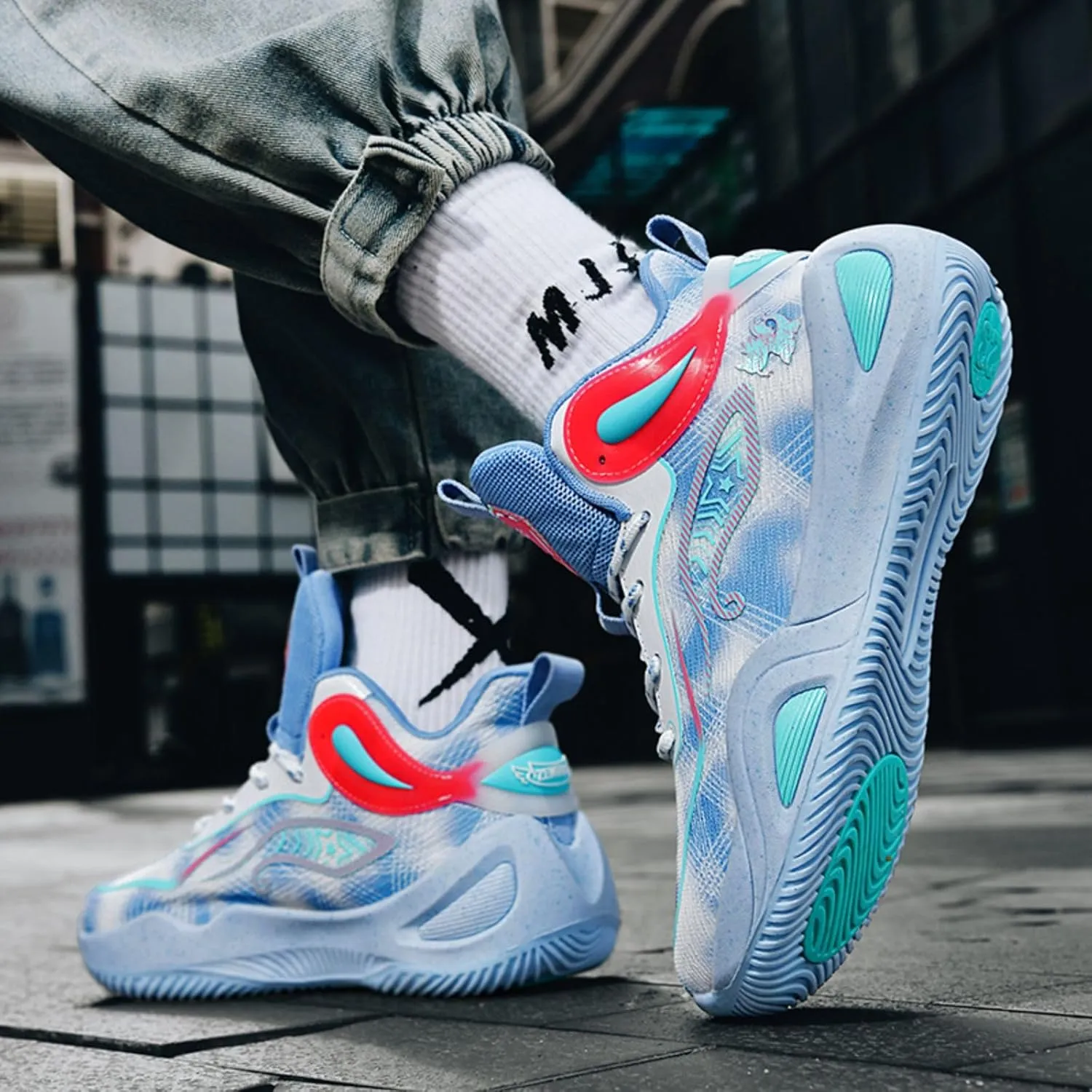 New wear-Resistant high top Basketball Shoes