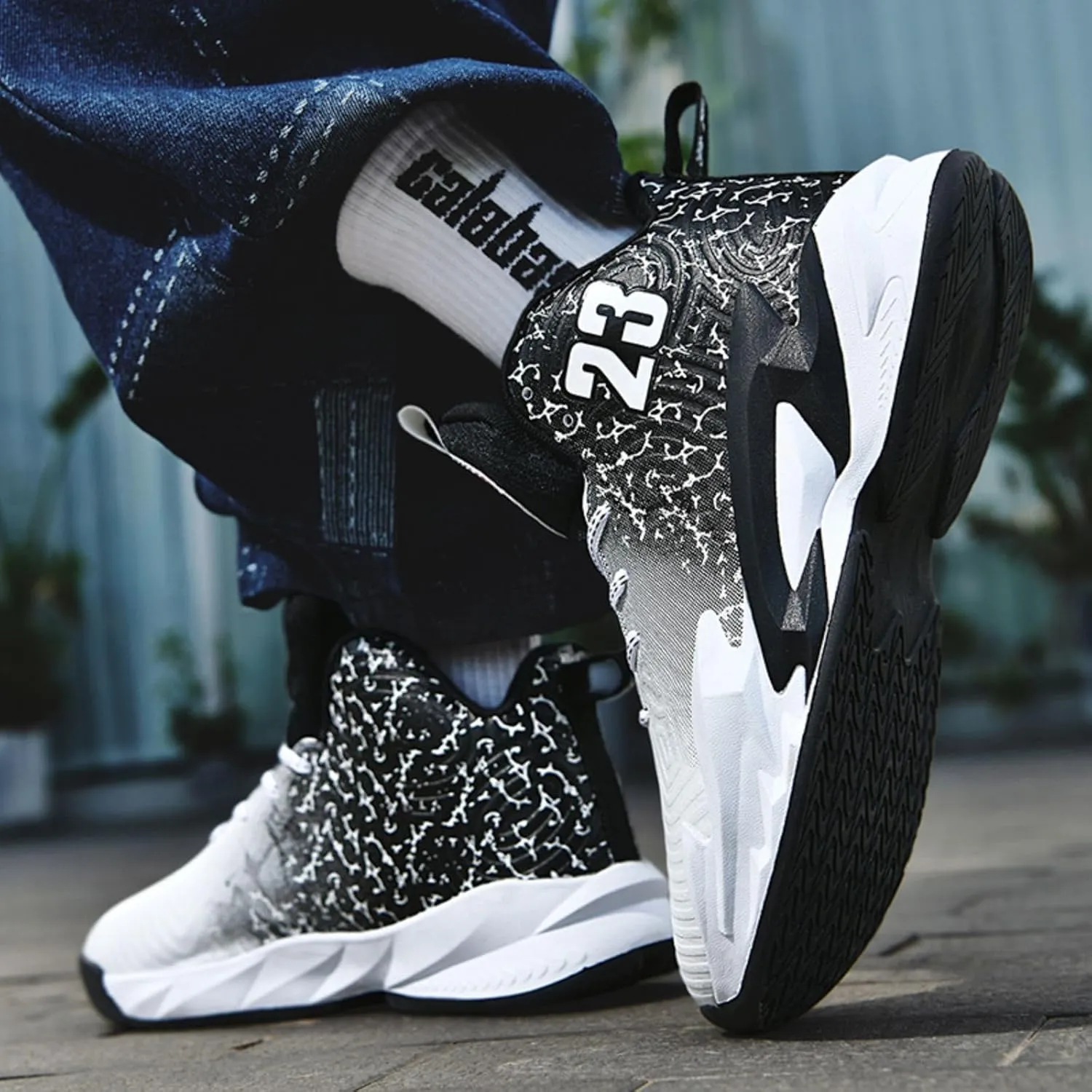 New wear-Resistant high top Basketball Shoes