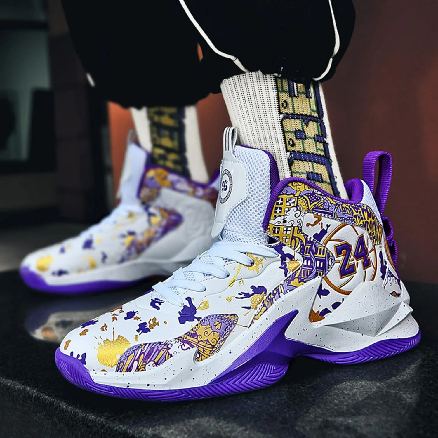 New wear-Resistant high top Basketball Shoes