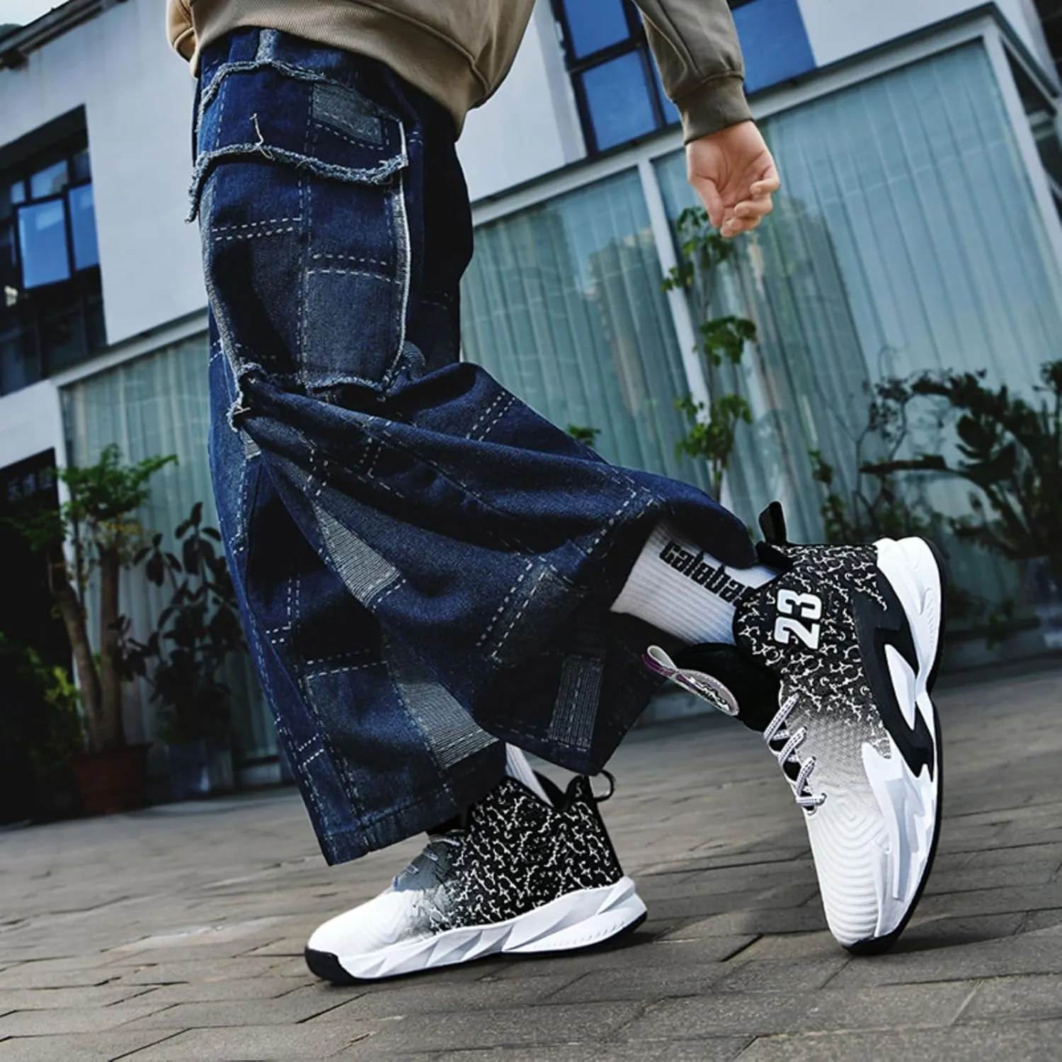 New wear-Resistant high top Basketball Shoes