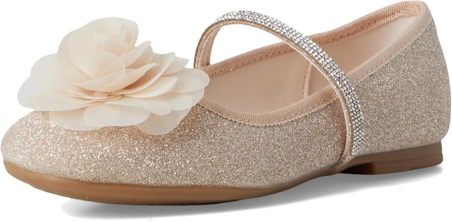 NINA Baby-Girl's Jory (Little Big Kid) Ballet Flat W/Flower