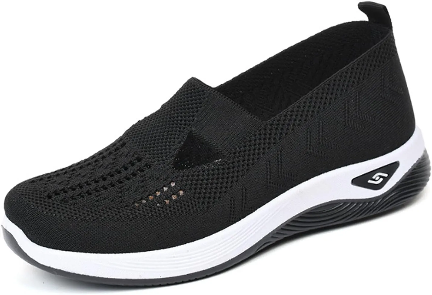 Orthowalkway Womens Shoes, Orthopedic Slip-On Lightweight Flat Soft Shoes, Comfortable Breathable Shoes