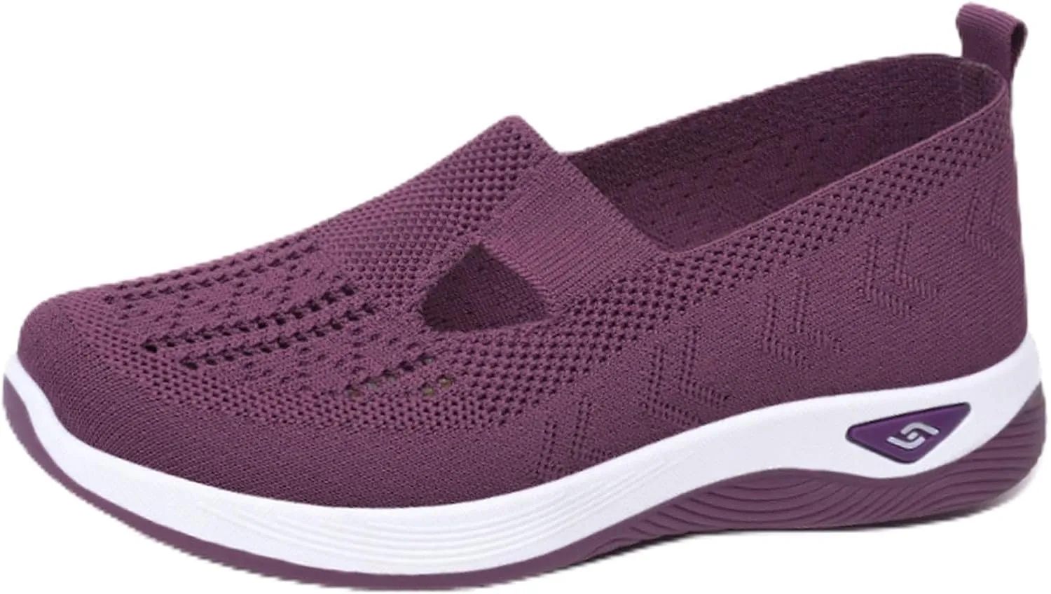 Orthowalkway Women's Shoes, Orthopedic Tennis Shoes for Women, Orthopedic Slip-On Lightweight Flat Soft Shoes