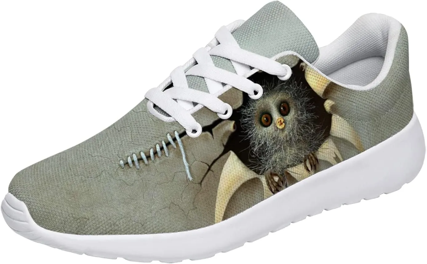 Owl Shoes Womens Mens Cross Training Shoes Athletic Running Sneakers Gifts for Friends