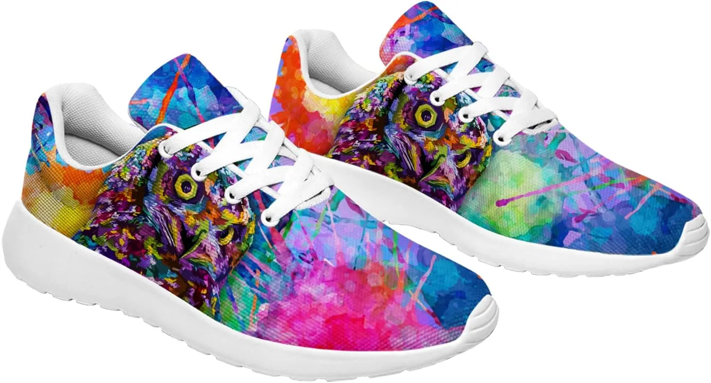 Owl Shoes Womens Mens Cross Training Shoes Athletic Running Sneakers Gifts for Friends