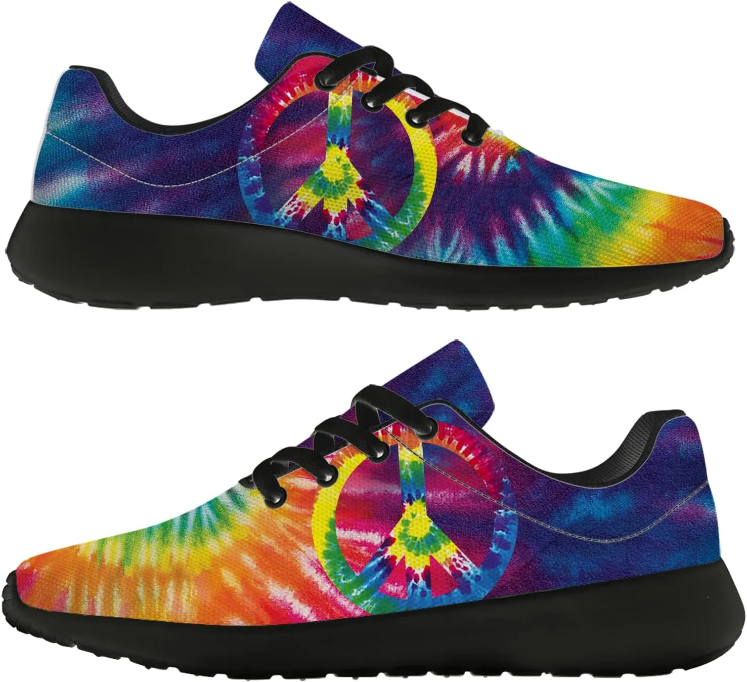 Peace and Love Shoes Womens Mens Road Running Shoes Athletic Tennis Walking Shoes Gifts for Her,Him